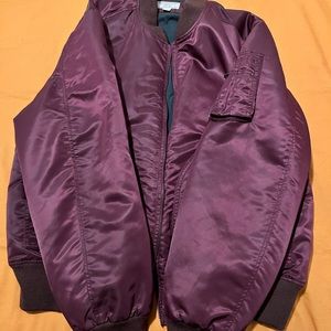 Men’s Cranberry (Maroon) flight jacket. WALLACE & Barnes